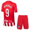 Conjunto (Camiseta+Pantalón Corto) Atlético Madrid Memphis 9 Primera Equipación 23-24 - Niño